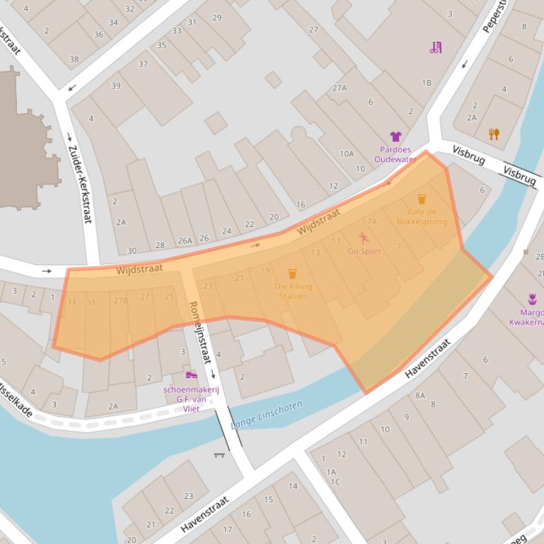 Kaart van postcodegebied 3421AJ.