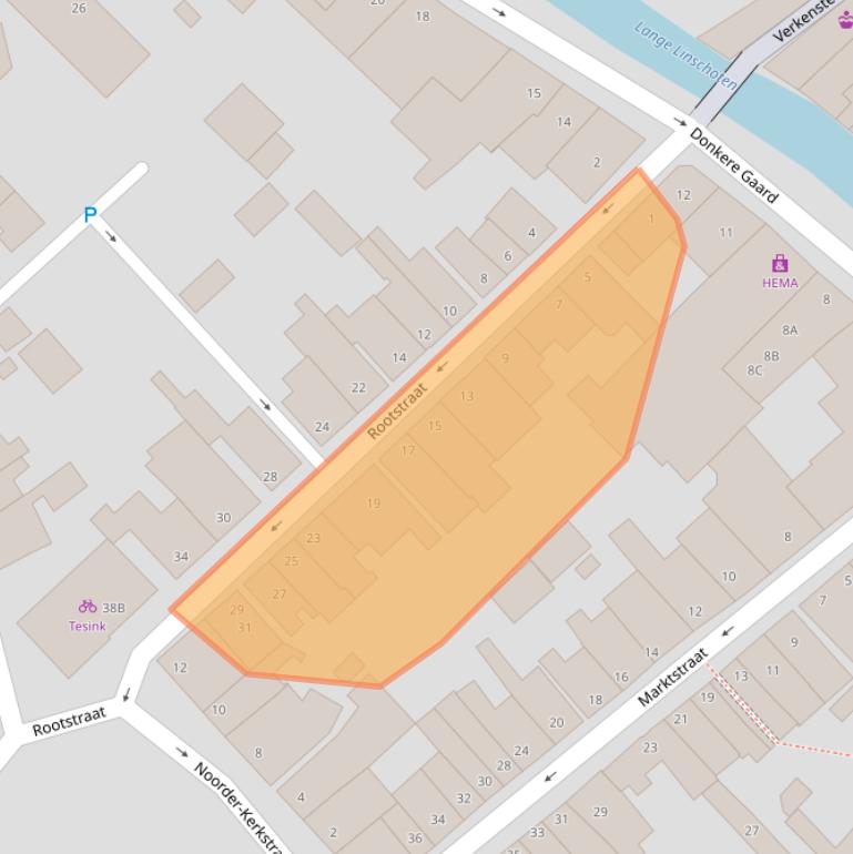 Kaart van postcodegebied 3421AV.