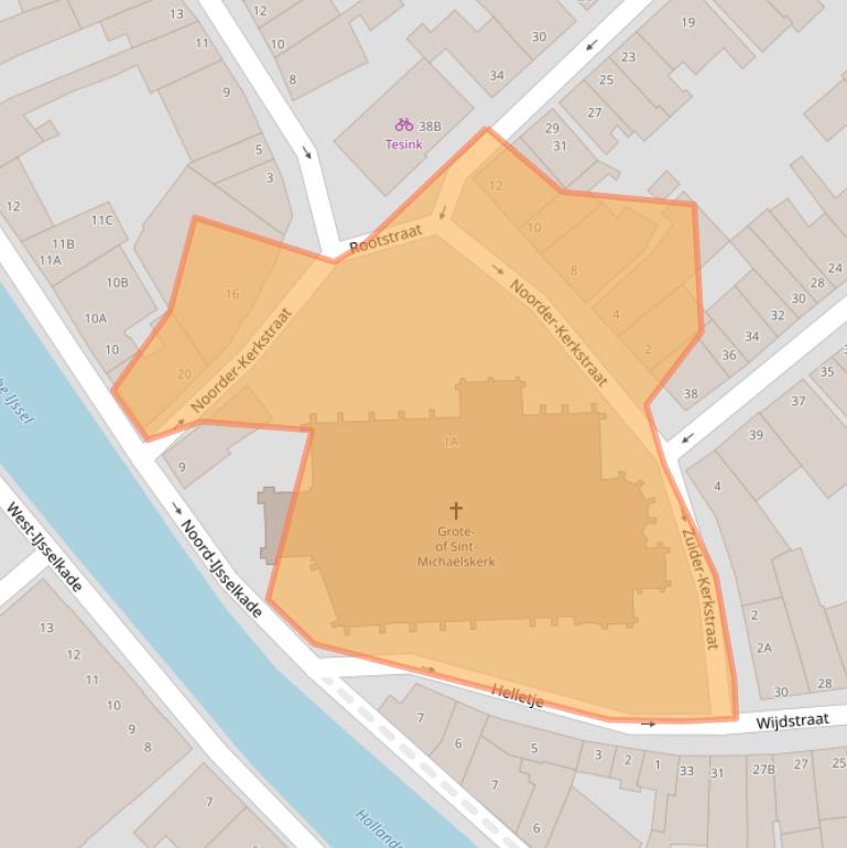 Kaart van postcodegebied 3421AX.