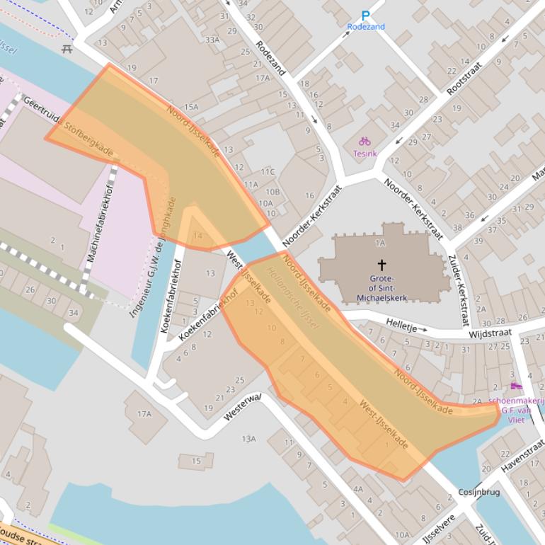 Kaart van postcodegebied 3421AZ.