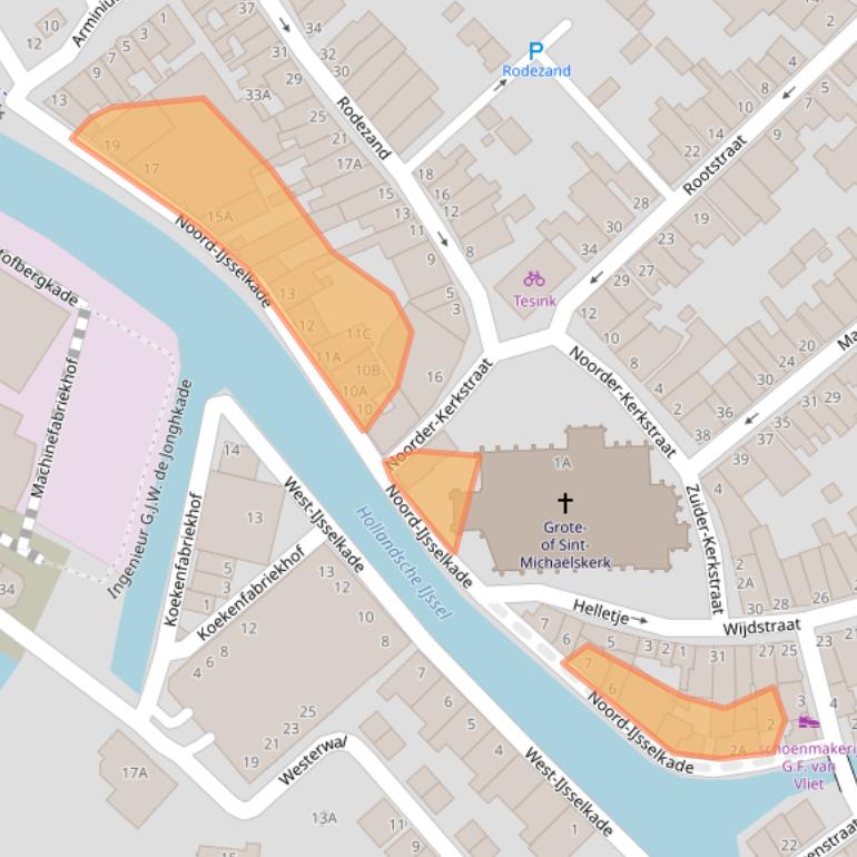 Kaart van postcodegebied 3421BD.