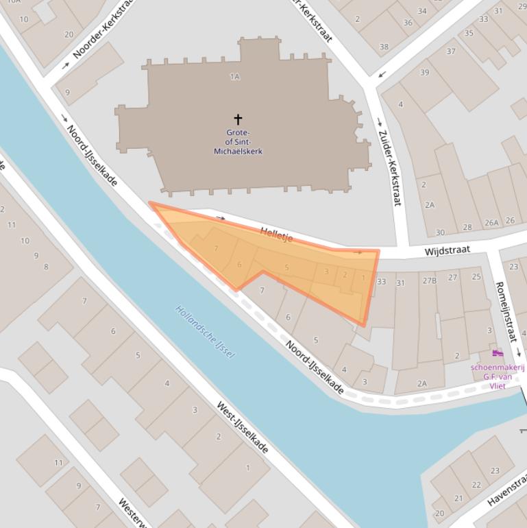 Kaart van postcodegebied 3421BR.