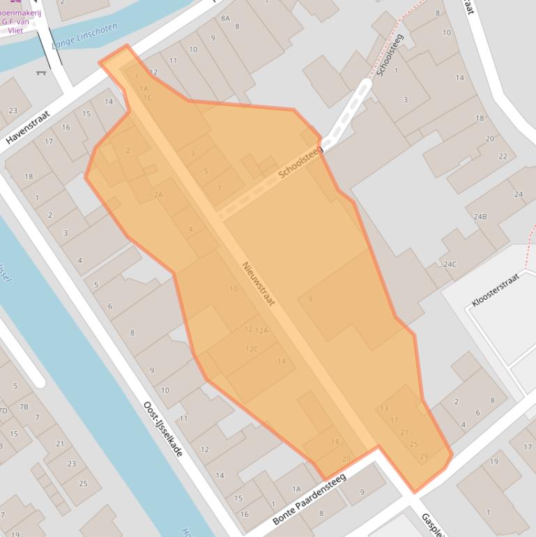 Kaart van postcodegebied 3421BT.