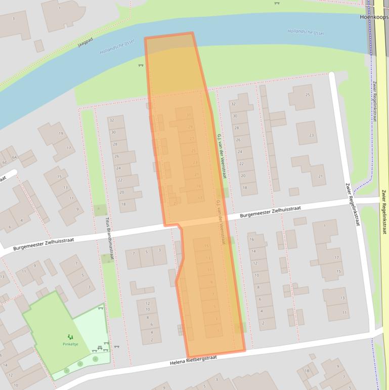 Kaart van postcodegebied 3421CA.