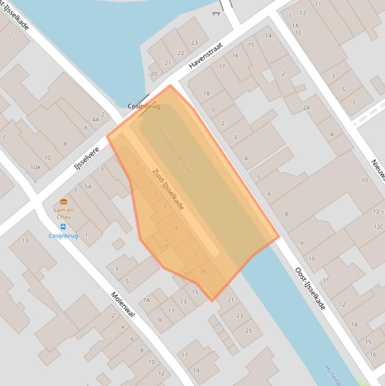 Kaart van postcodegebied 3421CN.