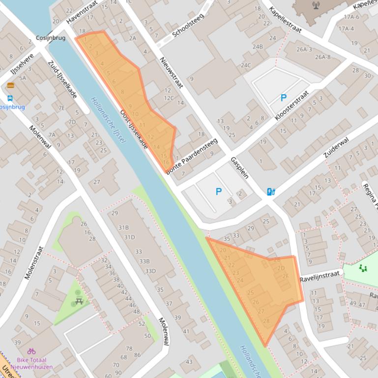 Kaart van postcodegebied 3421CP.