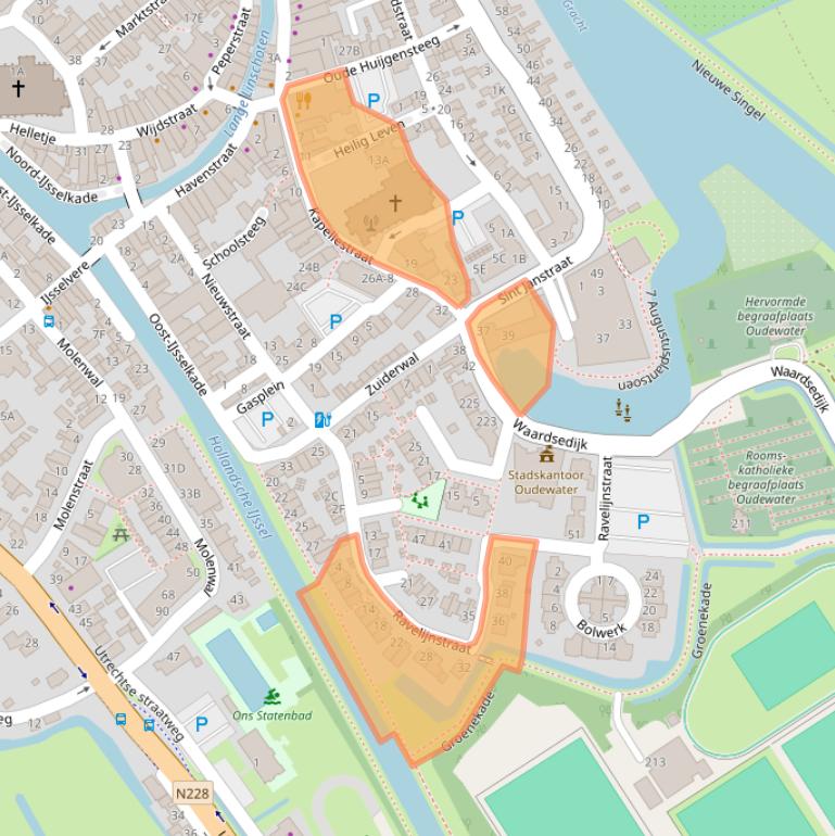 Kaart van postcodegebied 3421CT.