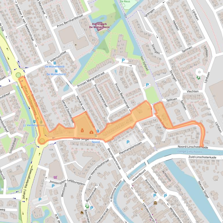Kaart van postcodegebied 3421ED.