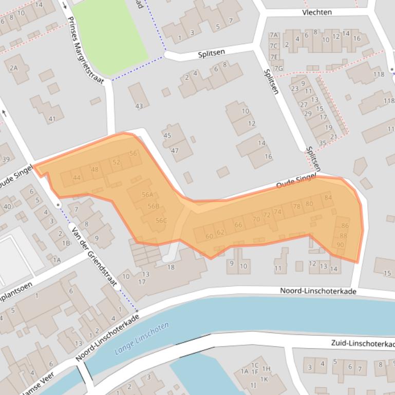 Kaart van postcodegebied 3421EG.