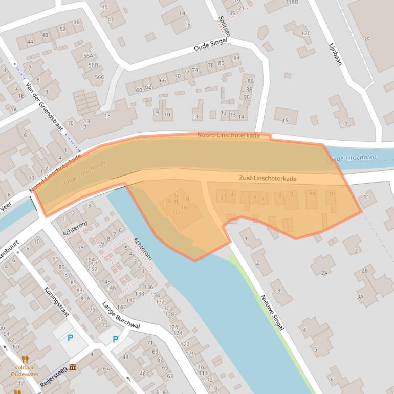 Kaart van postcodegebied 3421EJ.