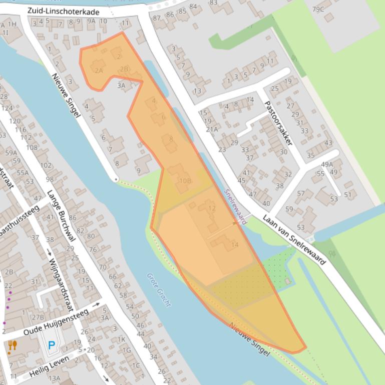 Kaart van postcodegebied 3421EK.