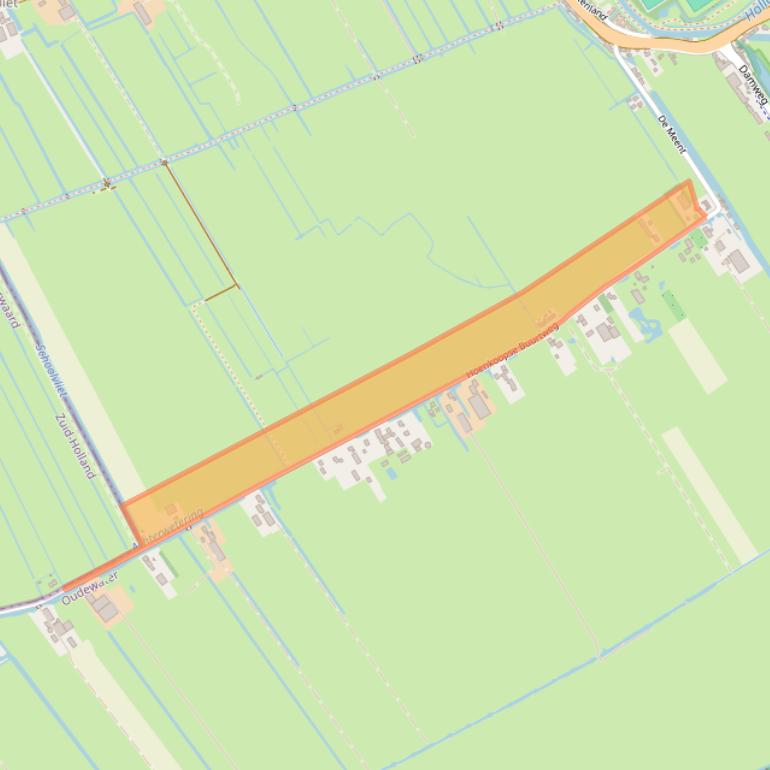 Kaart van postcodegebied 3421GD.