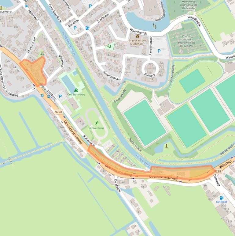 Kaart van postcodegebied 3421GM.