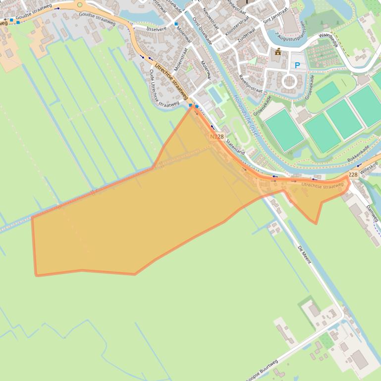 Kaart van postcodegebied 3421GP.