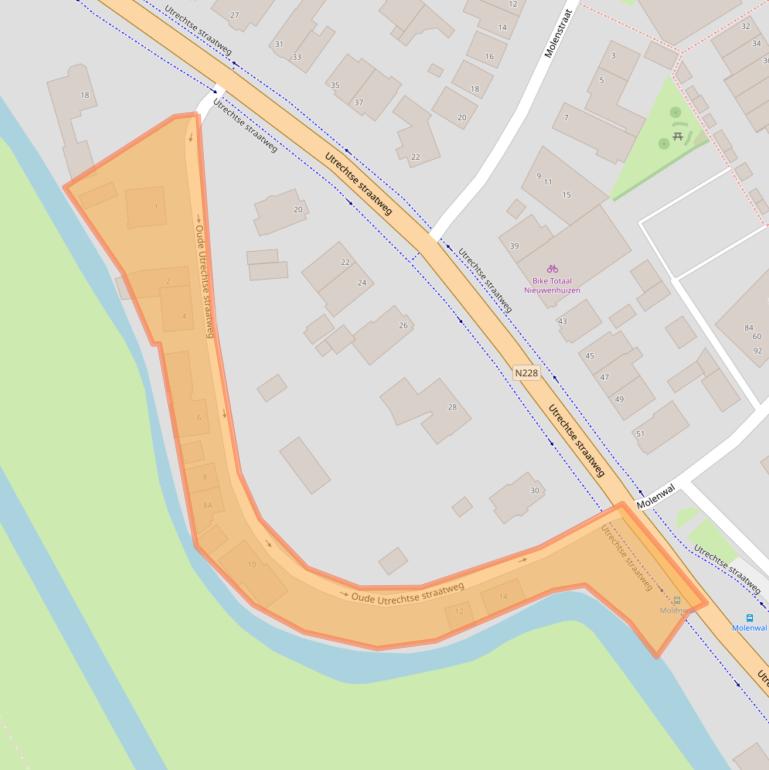 Kaart van postcodegebied 3421GR.