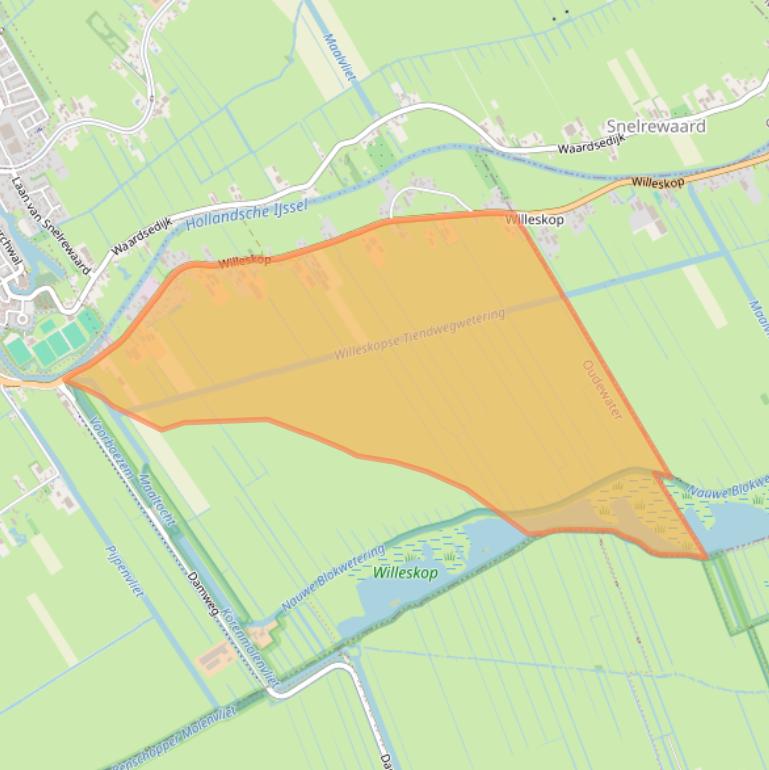 Kaart van postcodegebied 3421GV.