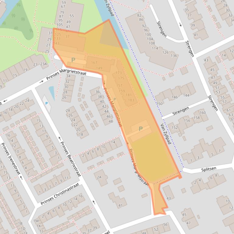 Kaart van postcodegebied 3421HE.