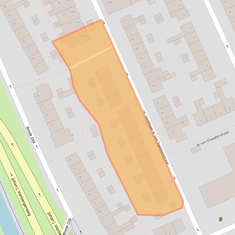 Kaart van postcodegebied 3421HR.