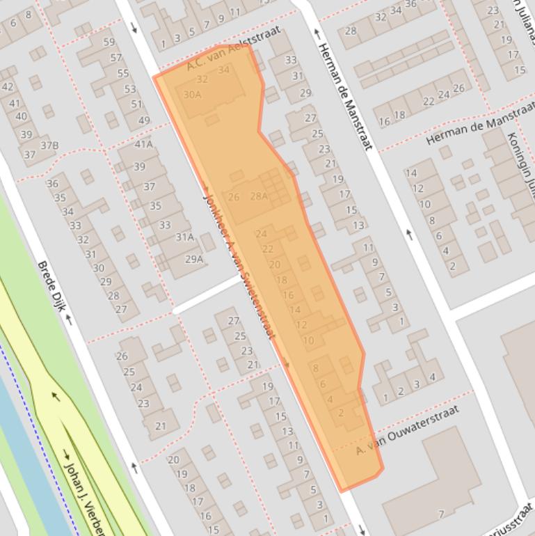 Kaart van postcodegebied 3421HT.