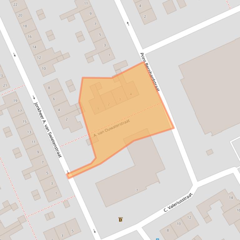 Kaart van postcodegebied 3421HV.