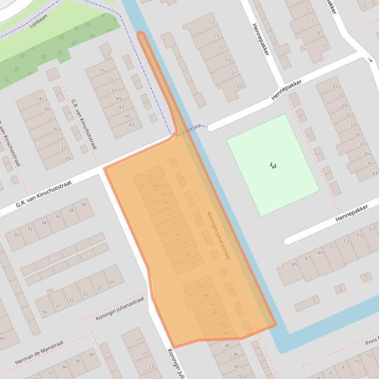 Kaart van postcodegebied 3421JC.