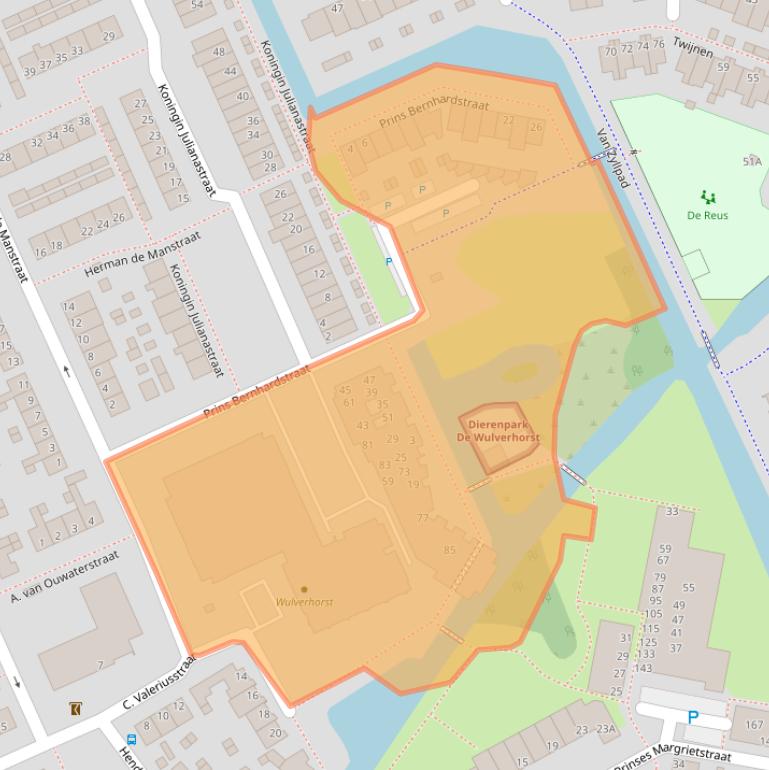 Kaart van postcodegebied 3421JD.