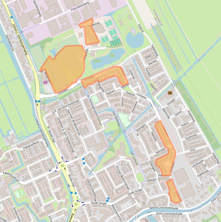 Kaart van postcodegebied 3421JH.