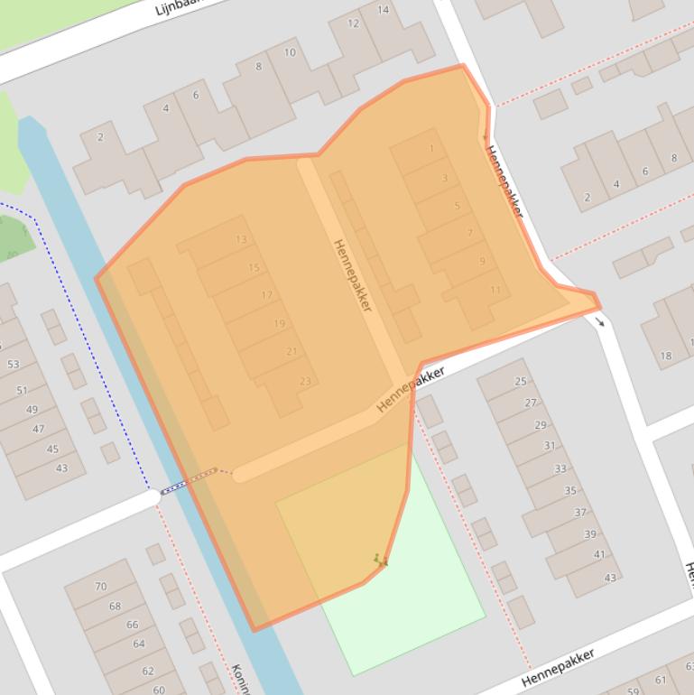 Kaart van postcodegebied 3421JJ.