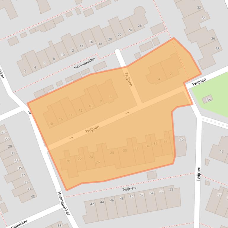 Kaart van postcodegebied 3421JN.