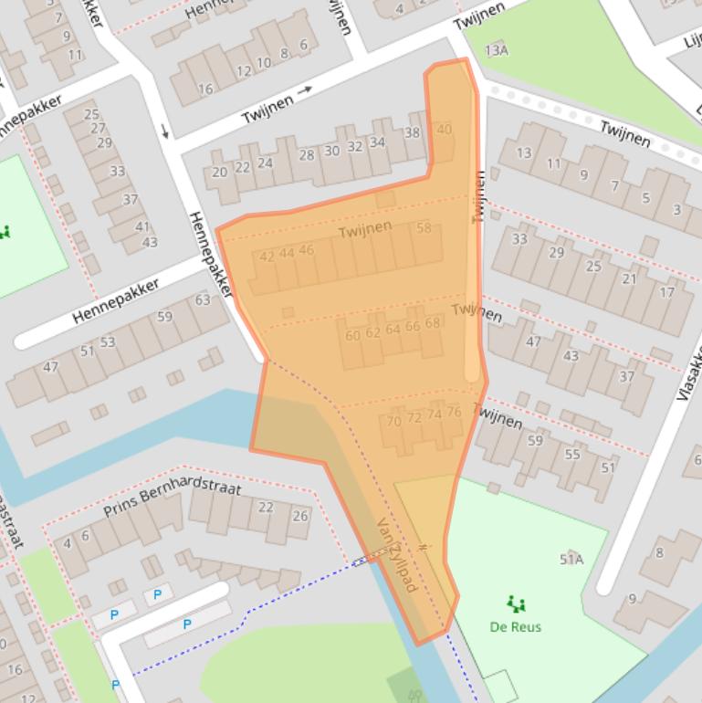 Kaart van postcodegebied 3421JP.