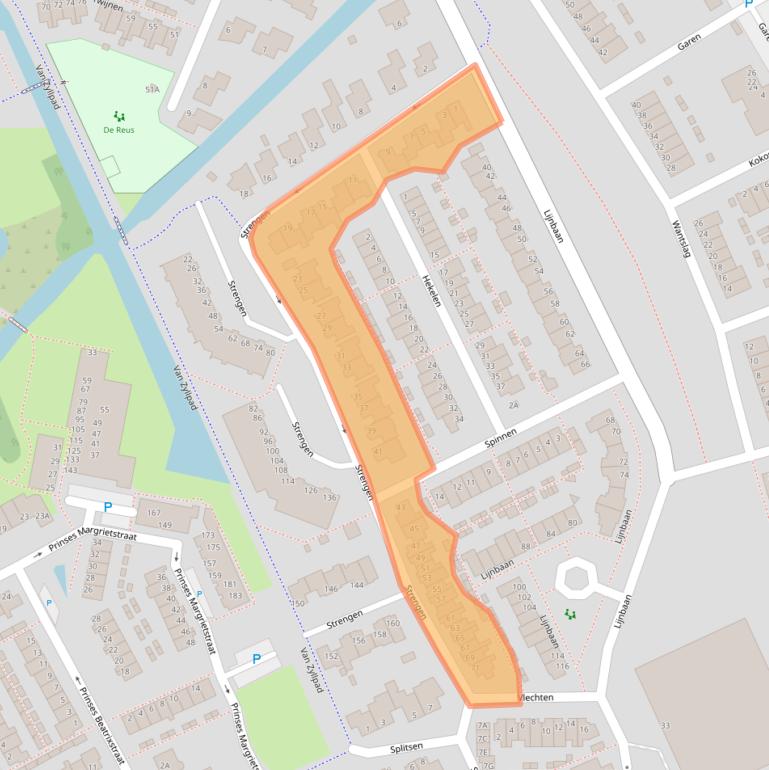 Kaart van postcodegebied 3421JS.