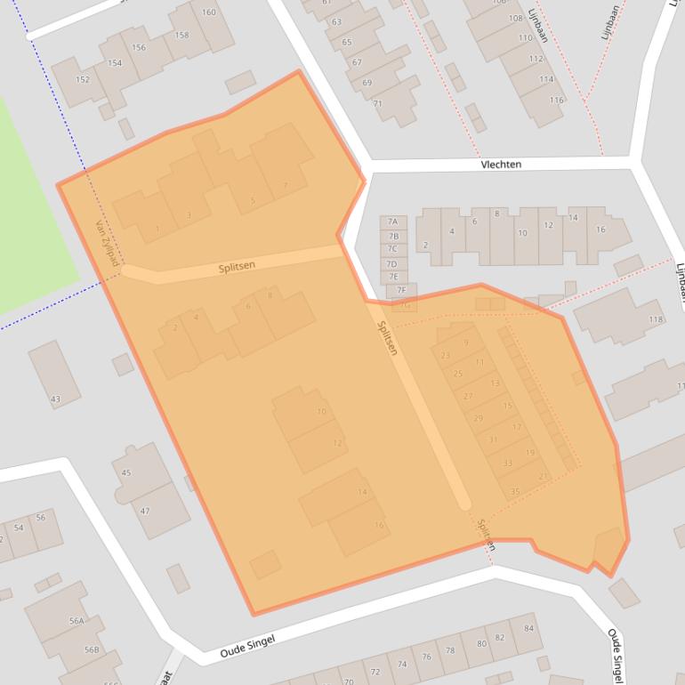 Kaart van postcodegebied 3421JV.