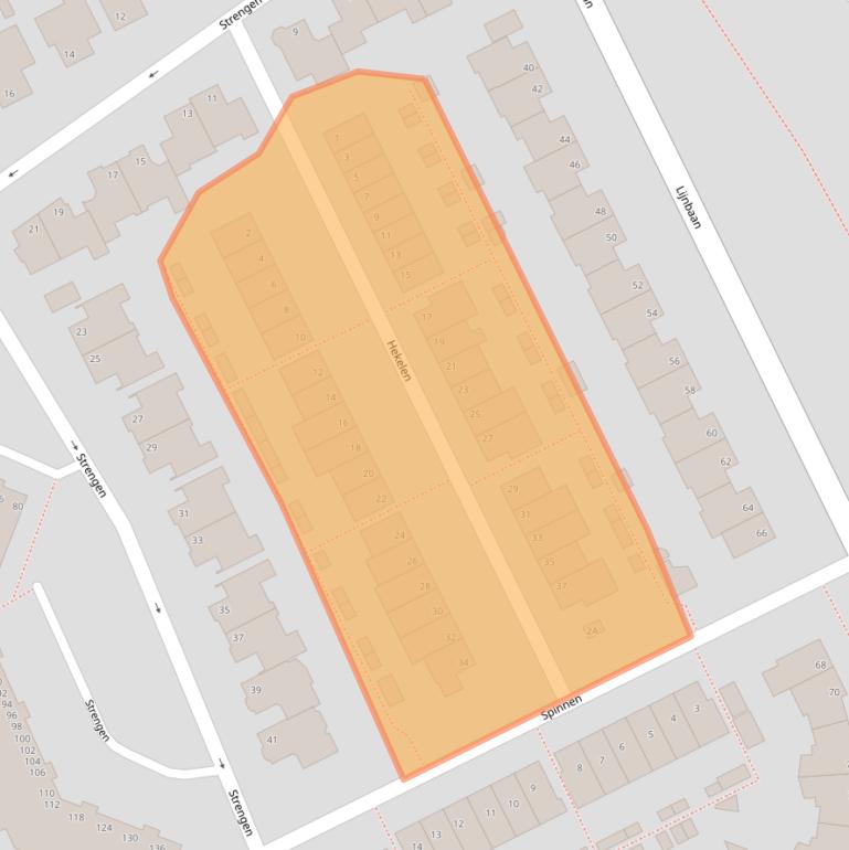 Kaart van postcodegebied 3421JW.