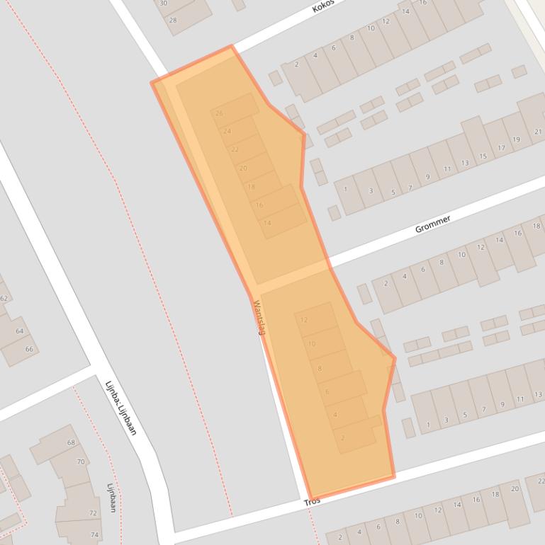 Kaart van postcodegebied 3421KB.