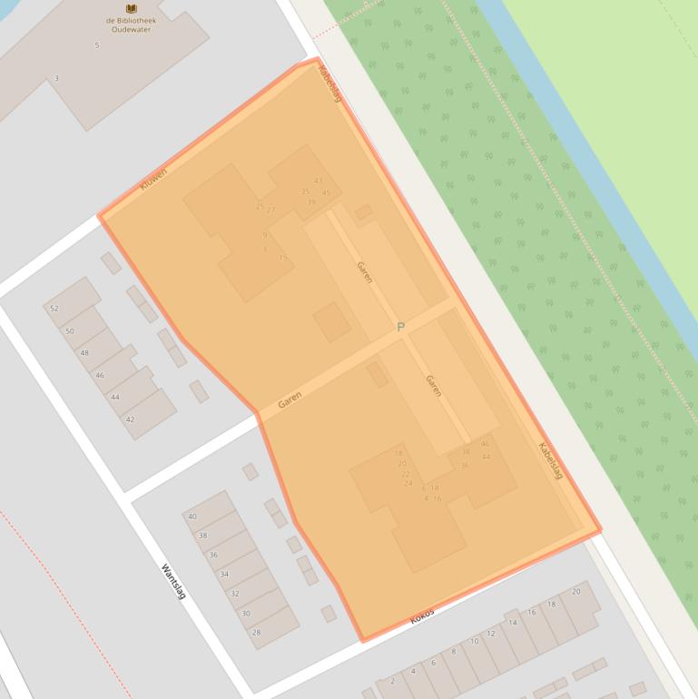 Kaart van postcodegebied 3421KL.