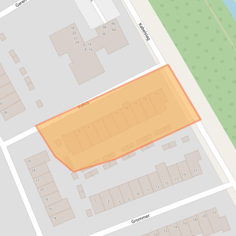 Kaart van postcodegebied 3421KM.