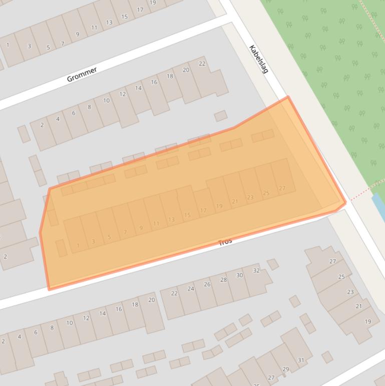 Kaart van postcodegebied 3421KP.