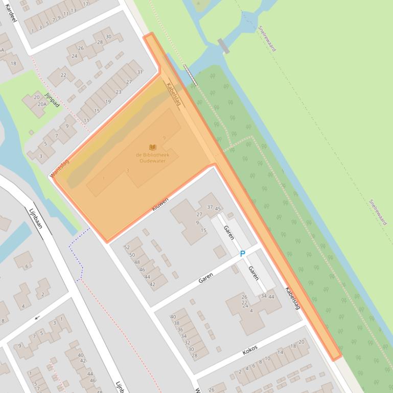 Kaart van postcodegebied 3421KW.