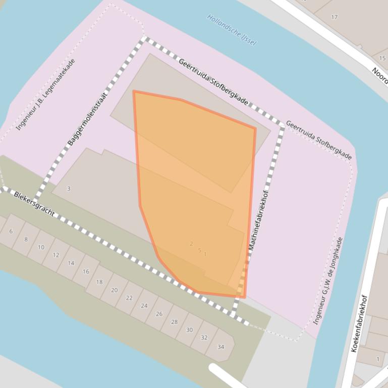 Kaart van postcodegebied 3421LB.