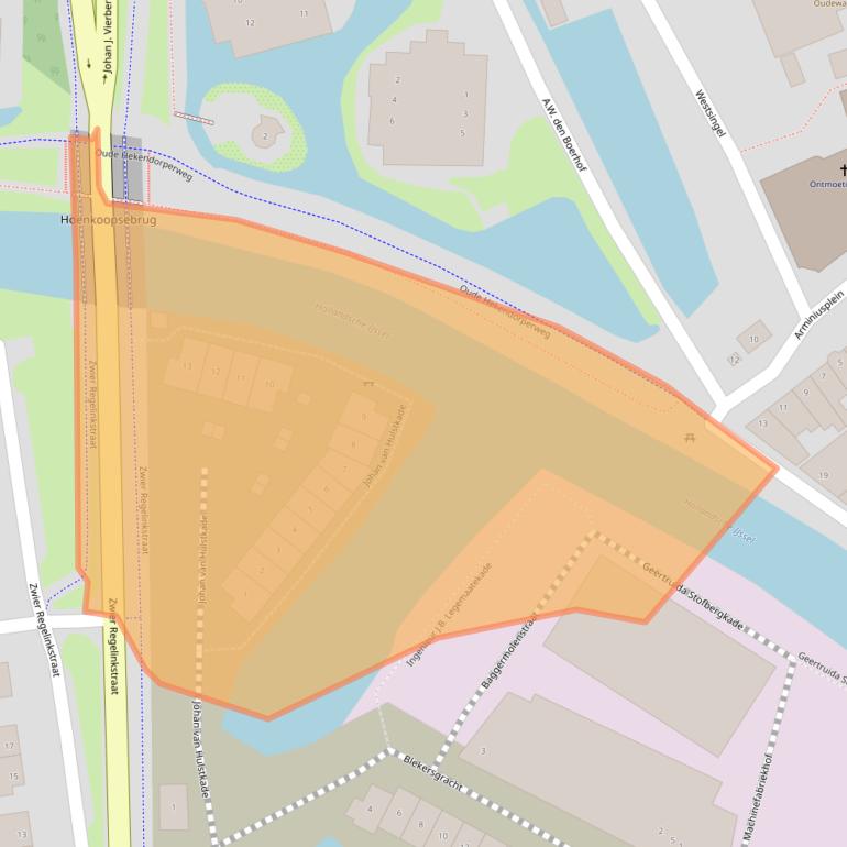 Kaart van postcodegebied 3421LC.