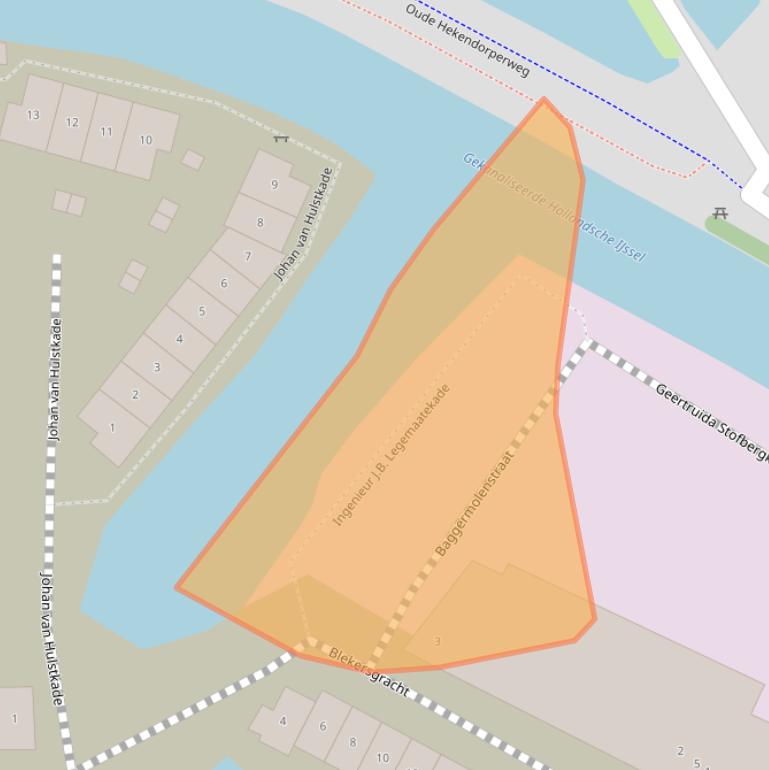 Kaart van postcodegebied 3421LD.