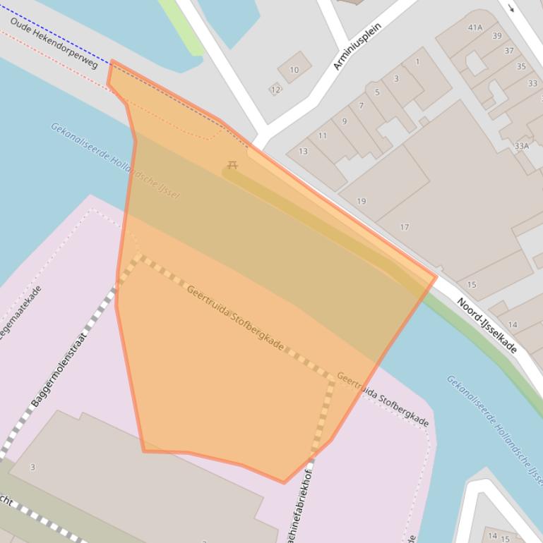 Kaart van postcodegebied 3421LE.