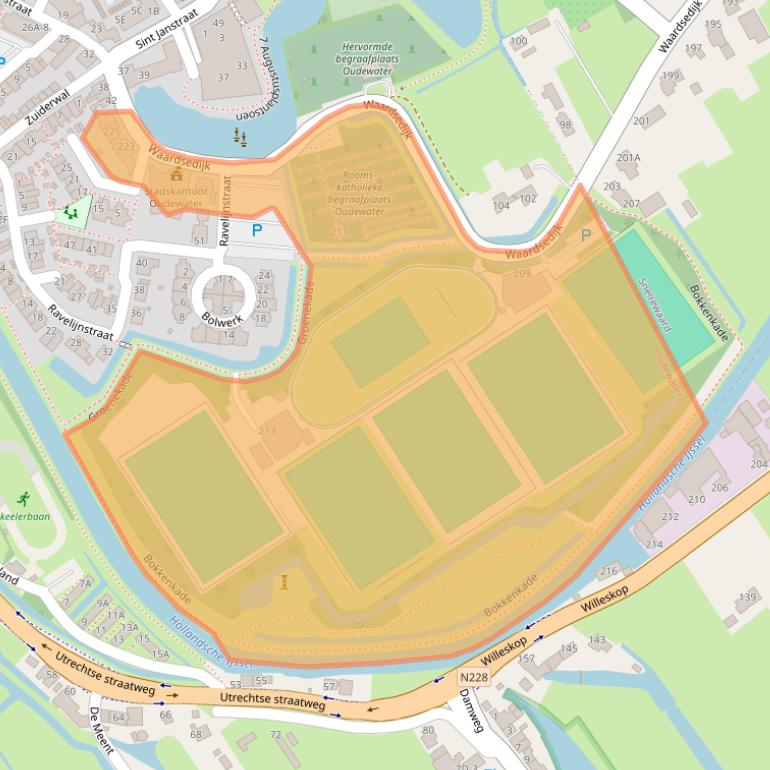 Kaart van postcodegebied 3421NE.