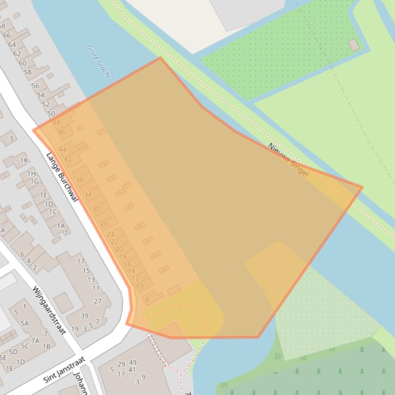 Kaart van postcodegebied 3421SL.