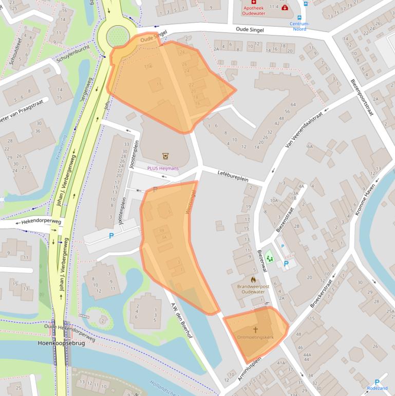 Kaart van postcodegebied 3421TJ.