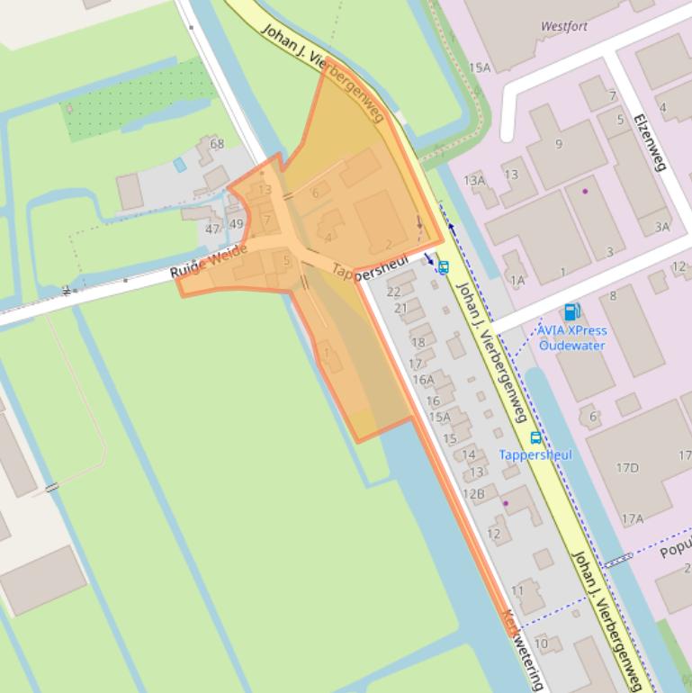 Kaart van postcodegebied 3421TM.