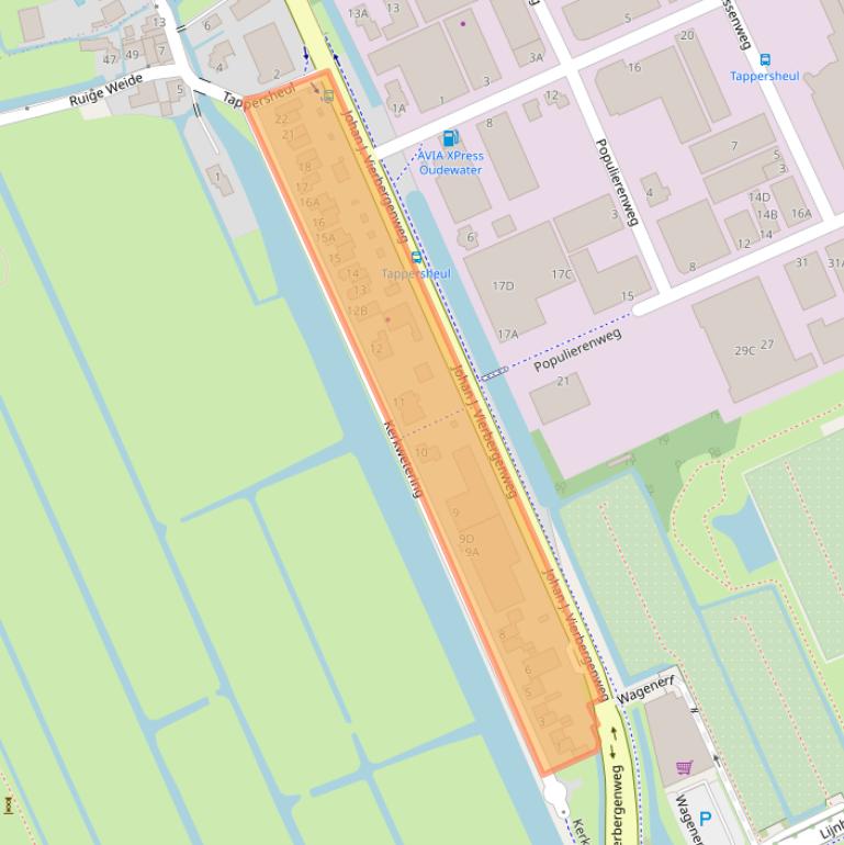 Kaart van postcodegebied 3421TS.