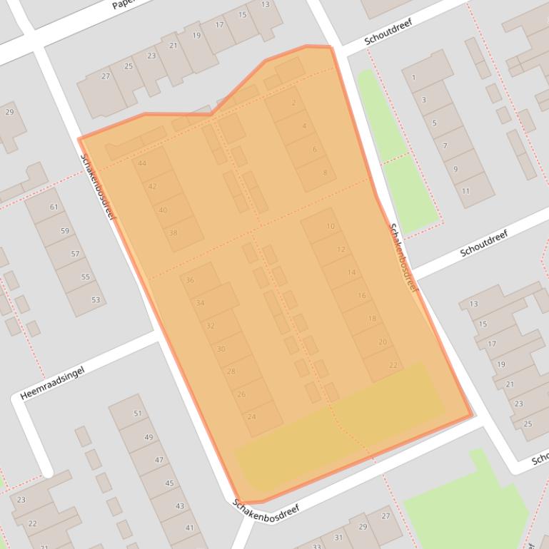 Kaart van postcodegebied 3421VE.