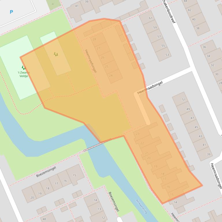 Kaart van postcodegebied 3421VH.