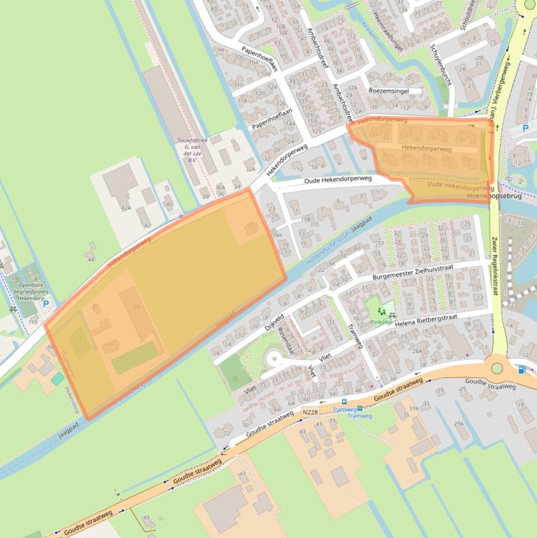 Kaart van postcodegebied 3421VJ.